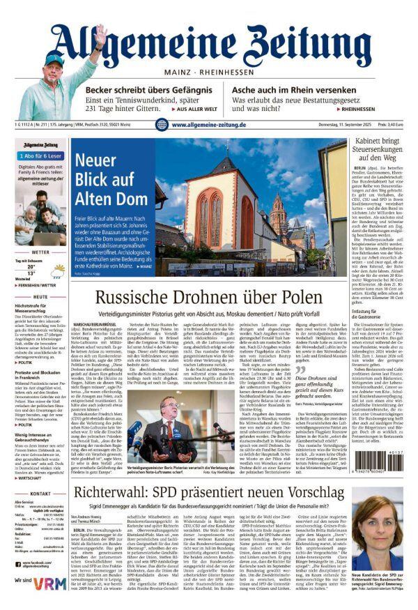 Allgemeine Zeitung Mainz - Rheinhessen