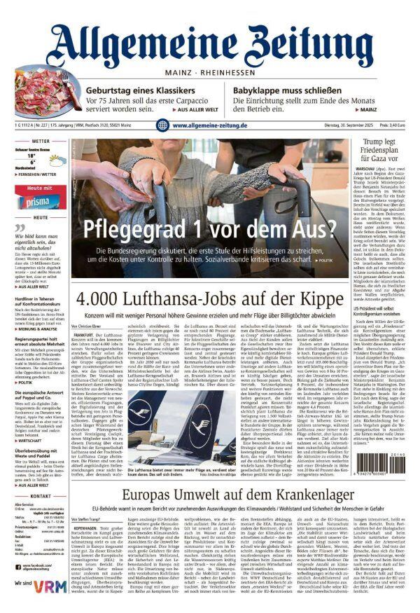 Allgemeine Zeitung Mainz - Rheinhessen