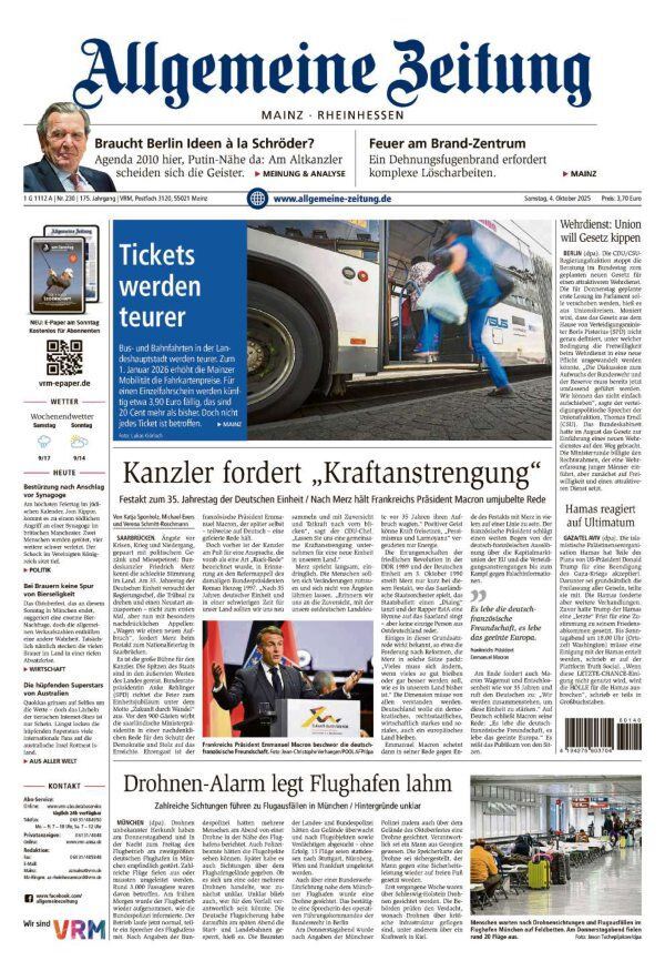 Allgemeine Zeitung Mainz - Rheinhessen