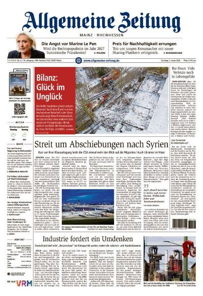 Allgemeine Zeitung Mainz - Rheinhessen