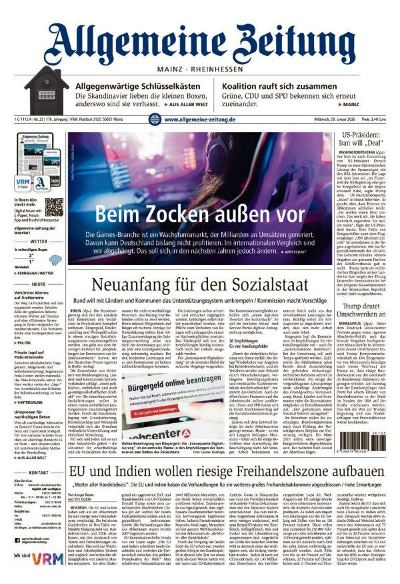Allgemeine Zeitung Mainz - Rheinhessen 2026-01-28