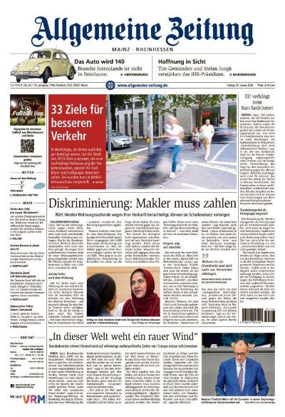 Allgemeine Zeitung Mainz - Rheinhessen 2026-01-30