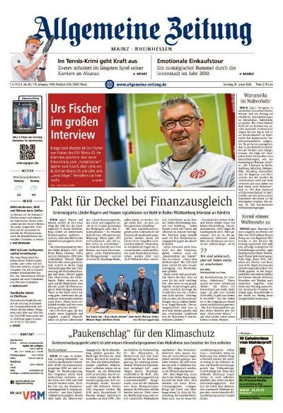 Allgemeine Zeitung Mainz - Rheinhessen 2026-01-31