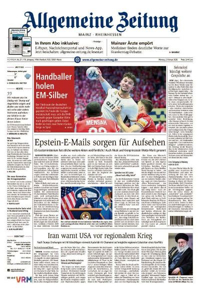 Allgemeine Zeitung Mainz - Rheinhessen 2026-02-02