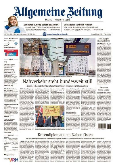 Allgemeine Zeitung Mainz - Rheinhessen 2026-02-03