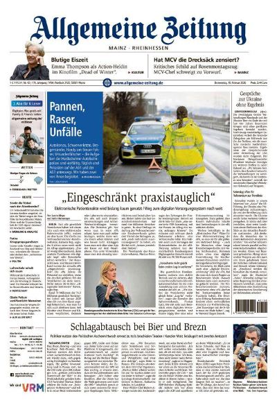 Allgemeine Zeitung Mainz - Rheinhessen 2026-02-19