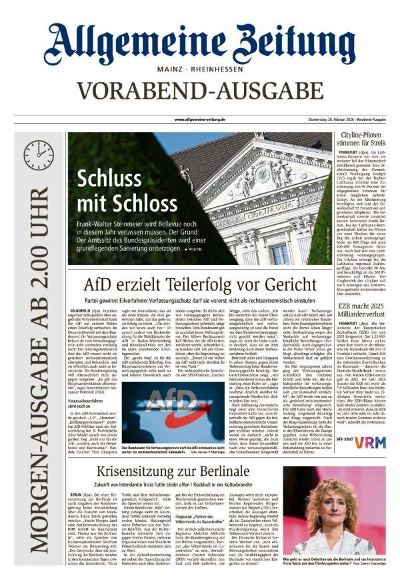 Allgemeine Zeitung Mainz - Rheinhessen