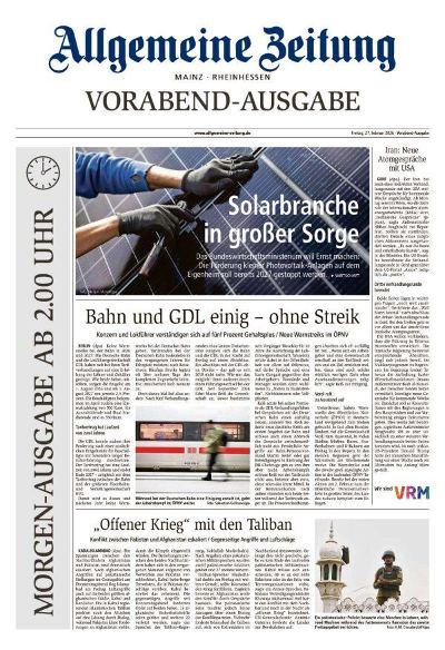 Allgemeine Zeitung Mainz - Rheinhessen