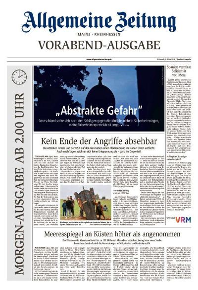 Allgemeine Zeitung Mainz - Rheinhessen