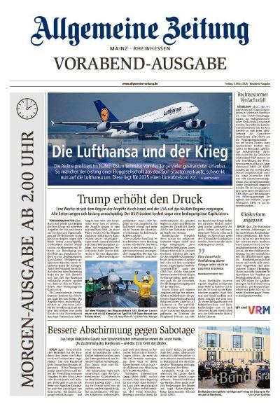 Allgemeine Zeitung Mainz - Rheinhessen