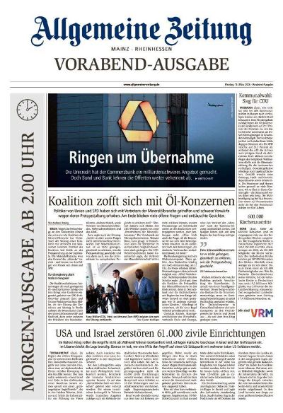Allgemeine Zeitung Mainz - Rheinhessen