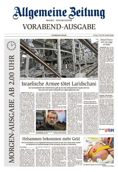 Allgemeine Zeitung Mainz - Rheinhessen