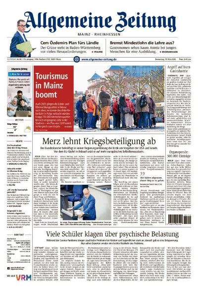 Allgemeine Zeitung Mainz - Rheinhessen 2026-03-19