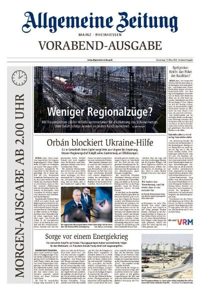 Allgemeine Zeitung Mainz - Rheinhessen