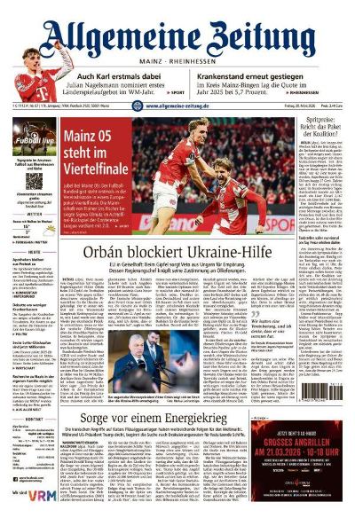 Allgemeine Zeitung Mainz - Rheinhessen