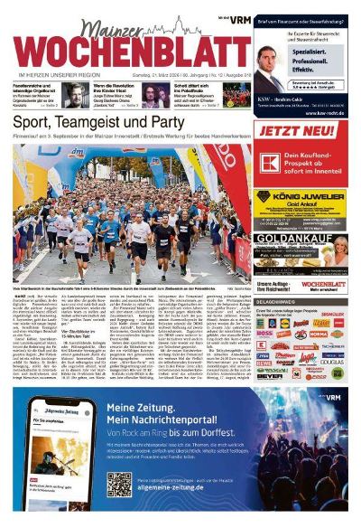 Mainzer Wochenblatt 2026-03-21
