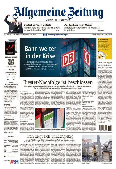 Allgemeine Zeitung Mainz - Rheinhessen