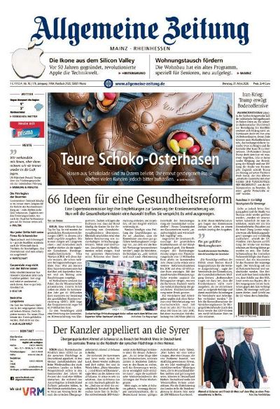 Allgemeine Zeitung Mainz - Rheinhessen 2026-03-31