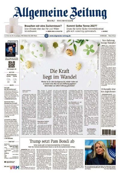 Allgemeine Zeitung Mainz - Rheinhessen 2026-04-04
