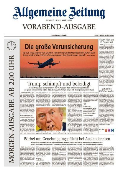Allgemeine Zeitung Mainz - Rheinhessen