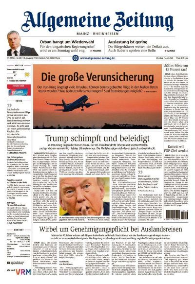 Allgemeine Zeitung Mainz - Rheinhessen 2026-04-07