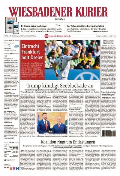 Wiesbadener Kurier Rheingau 2026-04-13