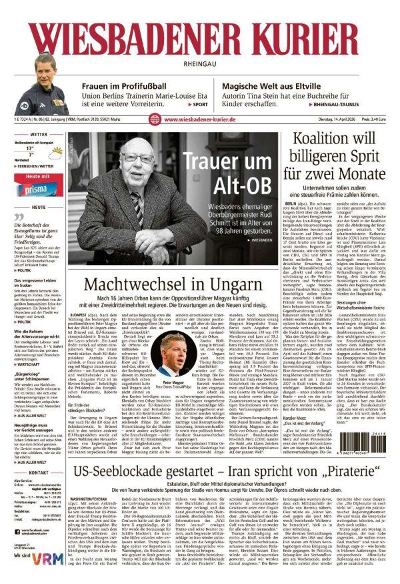 Wiesbadener Kurier Rheingau 2026-04-14