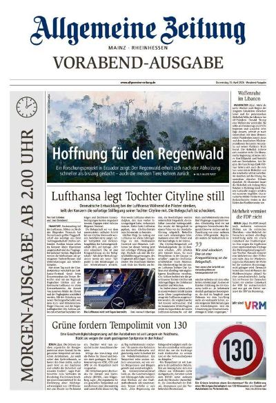Allgemeine Zeitung Mainz - Rheinhessen