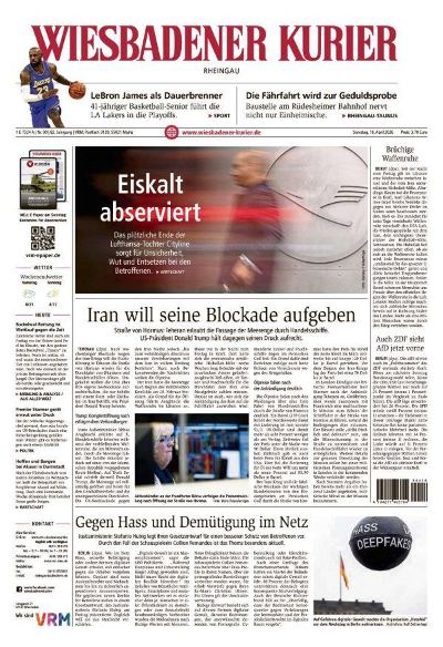 Wiesbadener Kurier Rheingau 2026-04-18