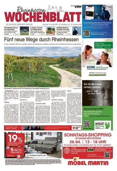 Rheinhessen Wochenblatt 2026-04-18