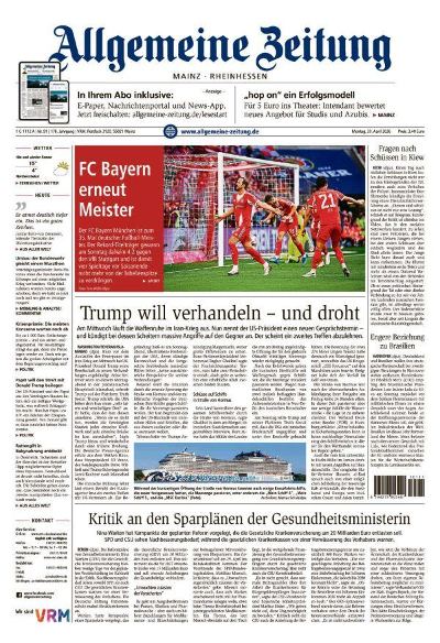 Allgemeine Zeitung Mainz - Rheinhessen