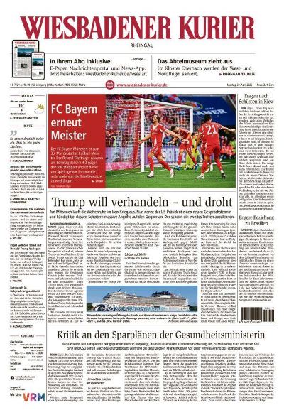 Wiesbadener Kurier Rheingau 2026-04-20