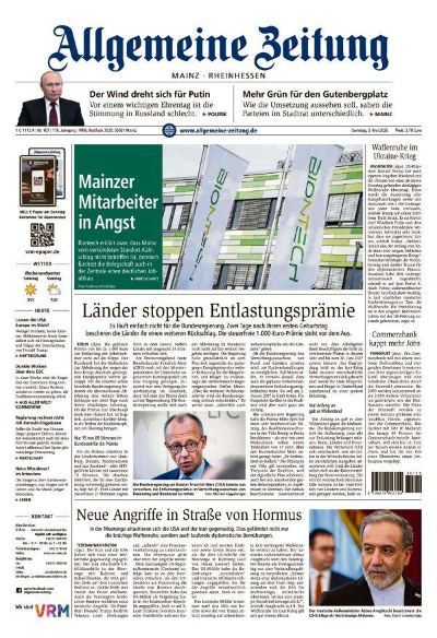 Allgemeine Zeitung Mainz - Rheinhessen 2026-05-09
