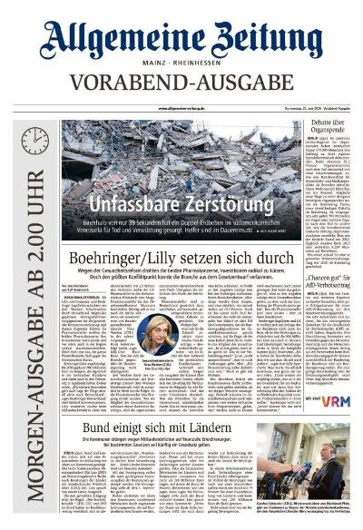 Allgemeine Zeitung Mainz - Rheinhessen