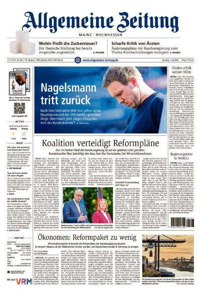 Allgemeine Zeitung Mainz - Rheinhessen
