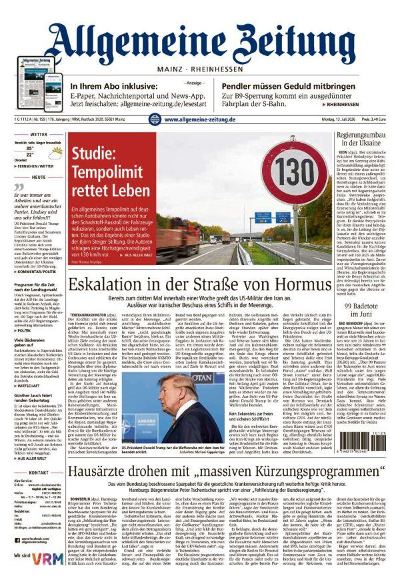 Allgemeine Zeitung Mainz - Rheinhessen 2026-07-13