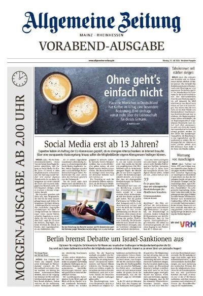 Allgemeine Zeitung Mainz - Rheinhessen
