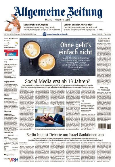 Allgemeine Zeitung Mainz - Rheinhessen 2026-07-14