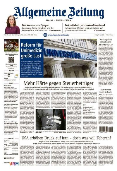 Allgemeine Zeitung Mainz - Rheinhessen 2026-07-17