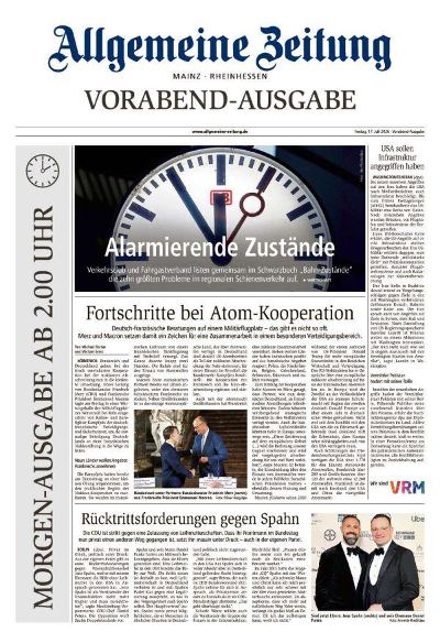 Allgemeine Zeitung Mainz - Rheinhessen