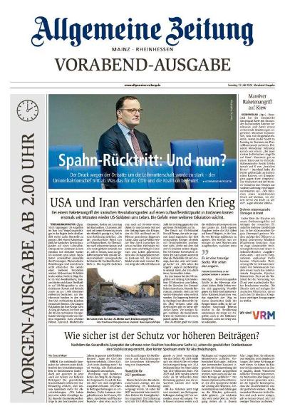 Allgemeine Zeitung Mainz - Rheinhessen