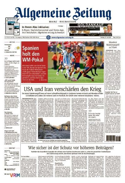 Allgemeine Zeitung Mainz - Rheinhessen 2026-07-20