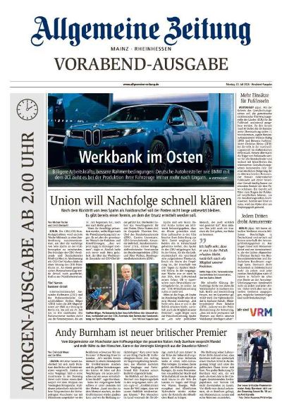Allgemeine Zeitung Mainz - Rheinhessen