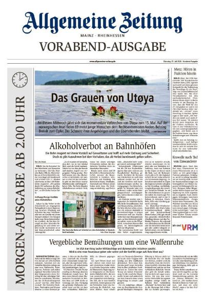 Allgemeine Zeitung Mainz - Rheinhessen