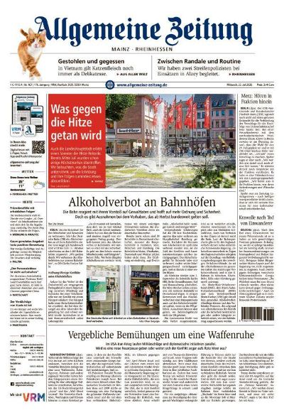 Allgemeine Zeitung Mainz - Rheinhessen 2026-07-22
