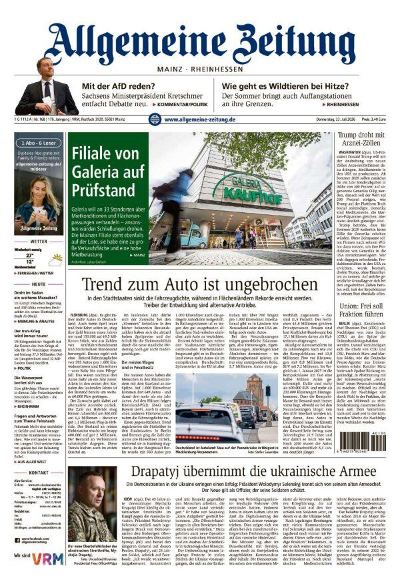 Allgemeine Zeitung Mainz - Rheinhessen 2026-07-23