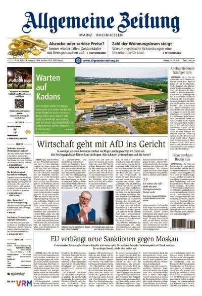 Allgemeine Zeitung Mainz - Rheinhessen 2026-07-24