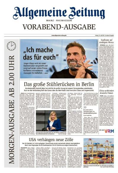 Allgemeine Zeitung Mainz - Rheinhessen