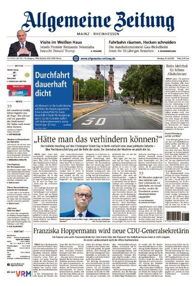 Allgemeine Zeitung Mainz - Rheinhessen 2026-07-28
