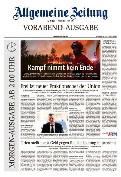 Allgemeine Zeitung Mainz - Rheinhessen